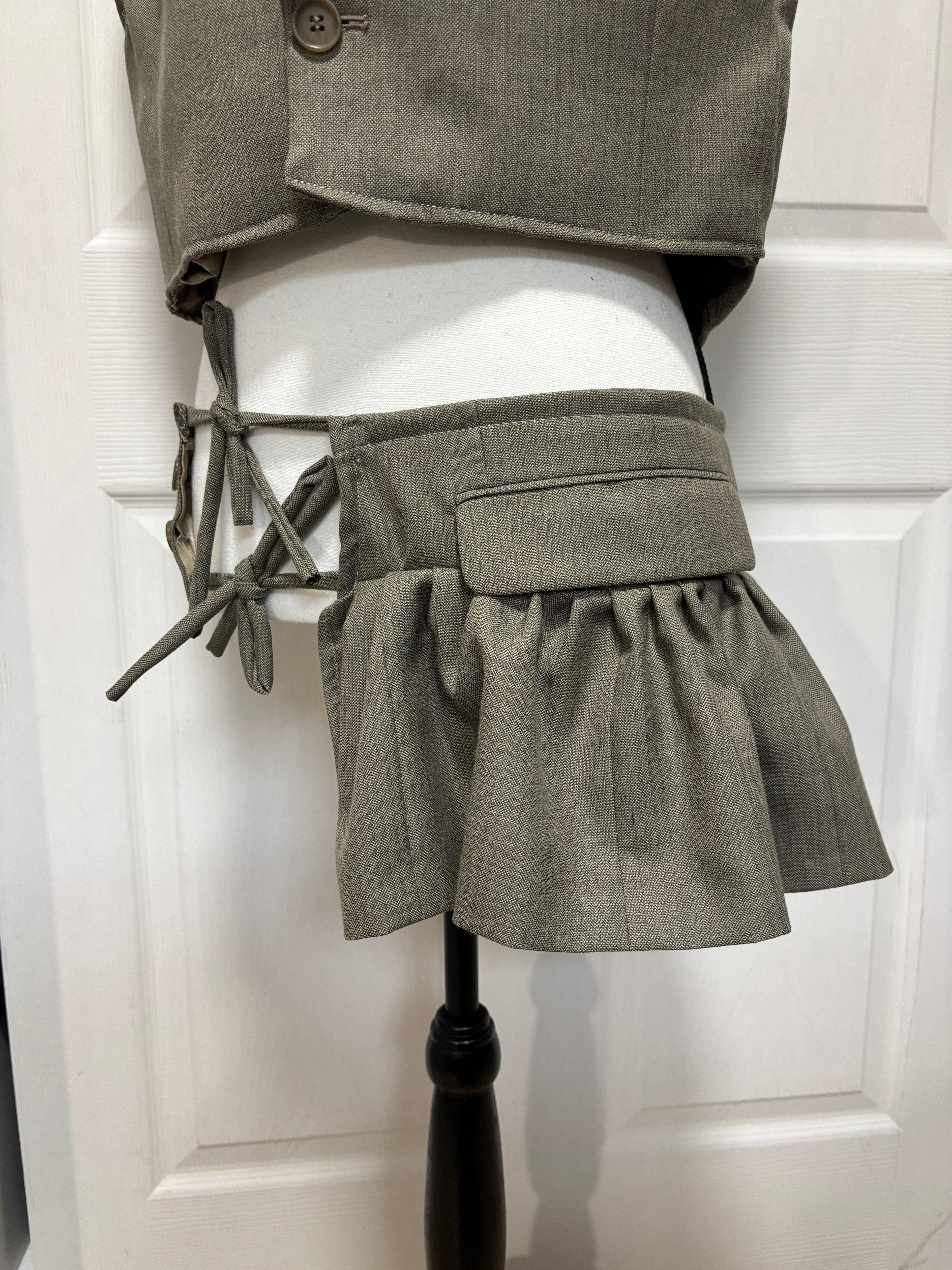 The Apron Skirt Blazer - Beige