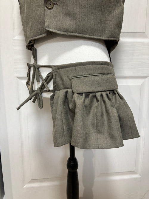 The Apron Skirt Blazer - Beige