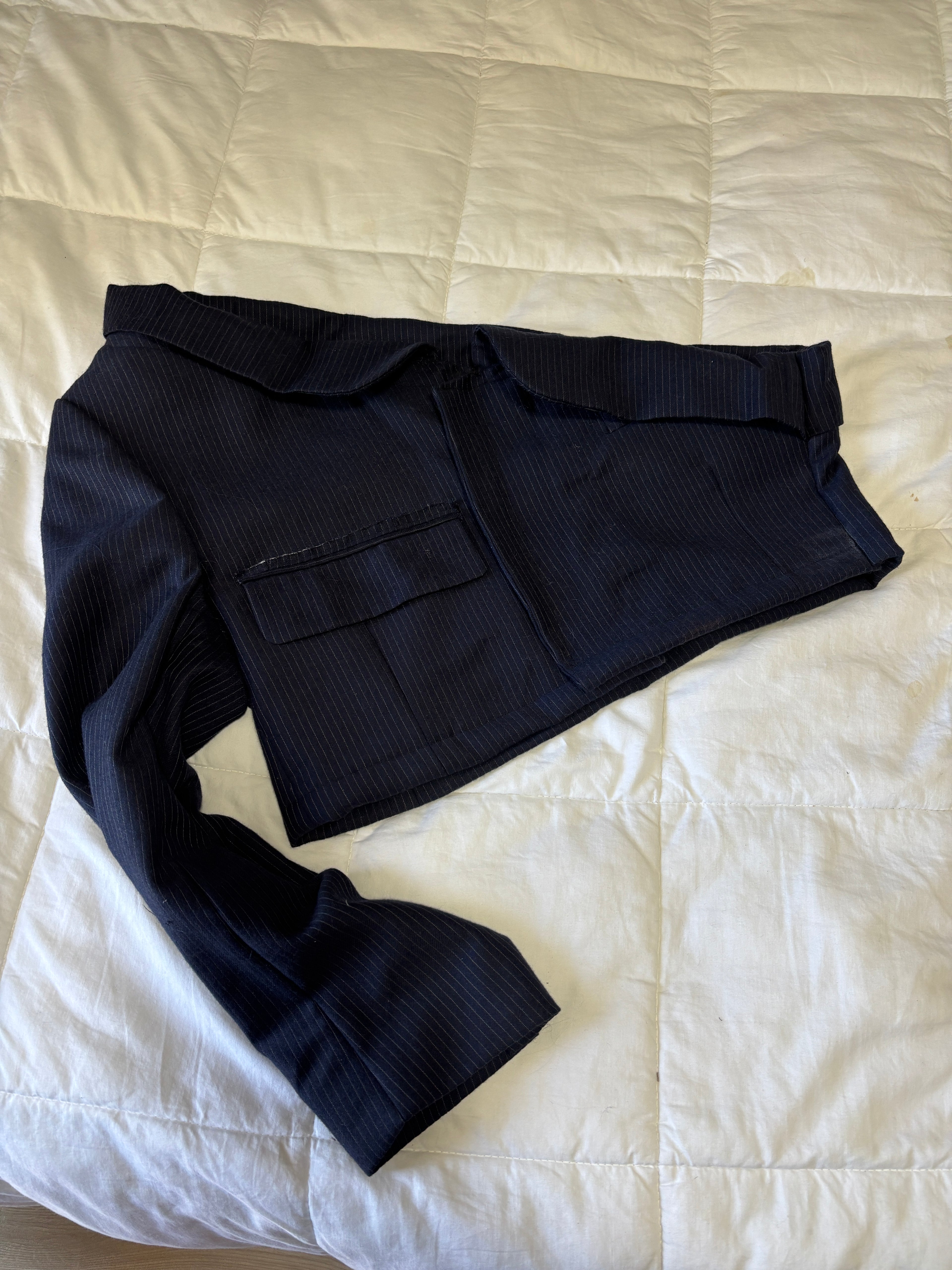 The Offset Blazer - Navy