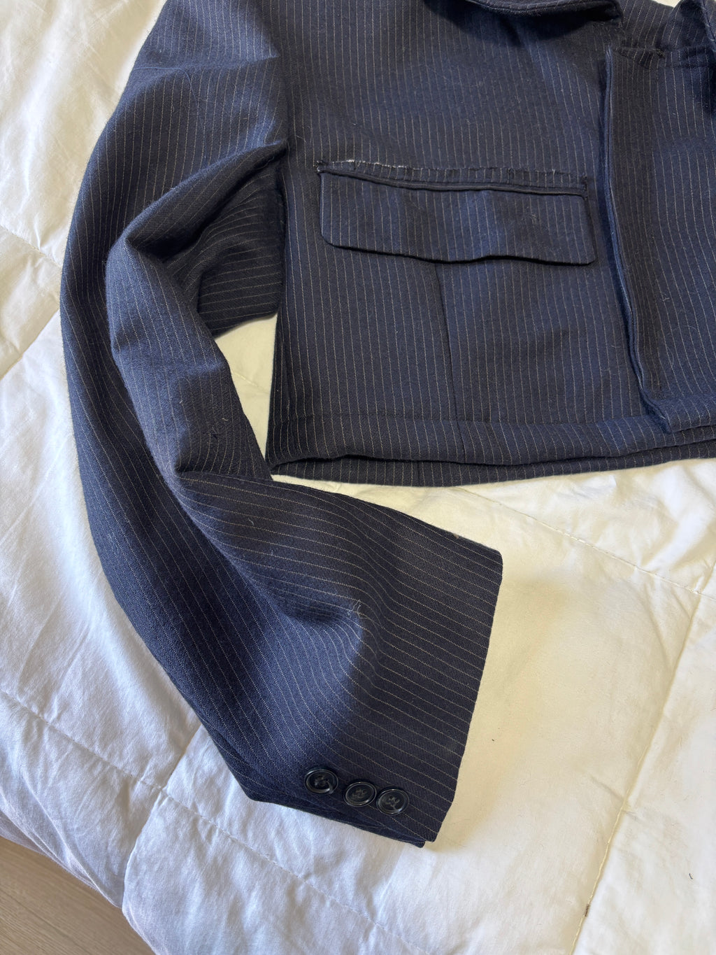 The Offset Blazer - Navy