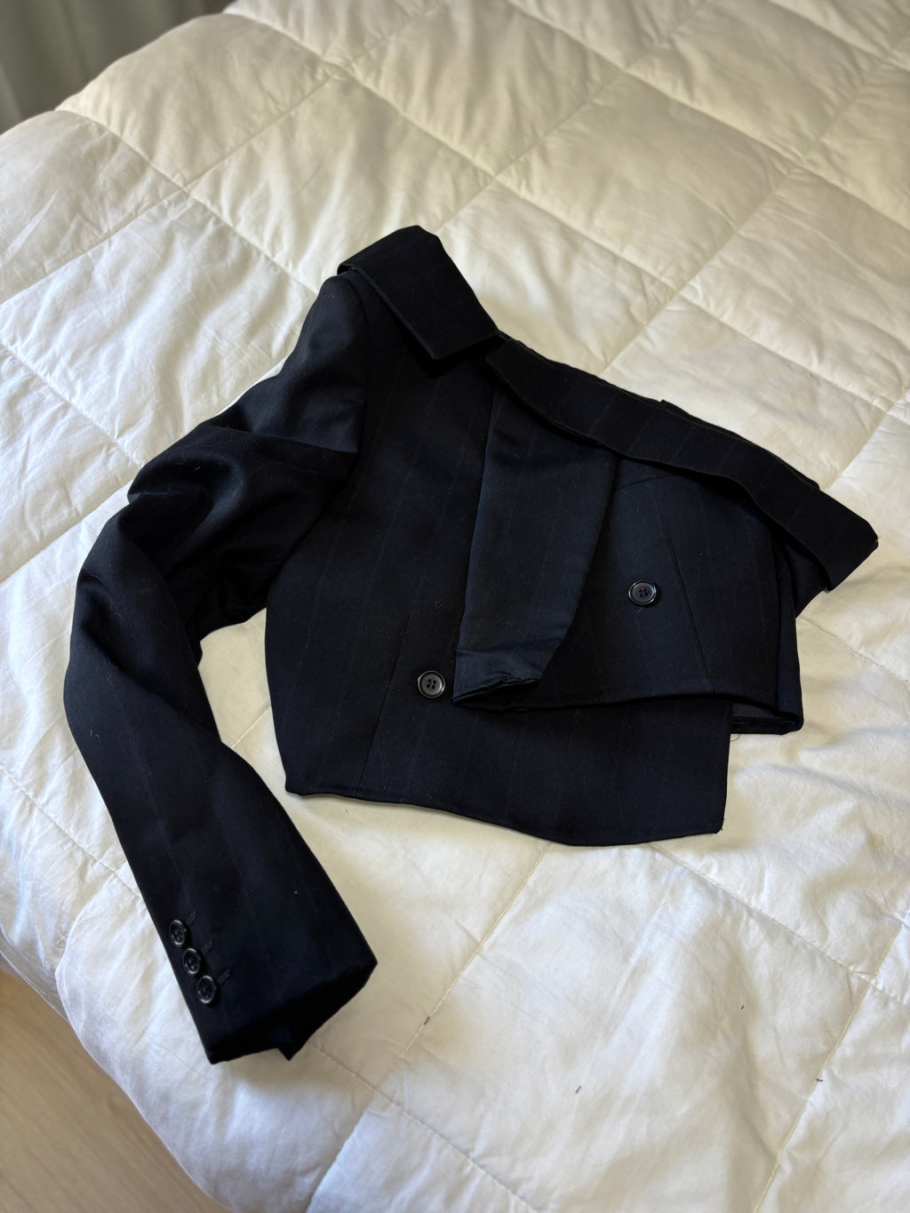 The Offset Blazer - Black