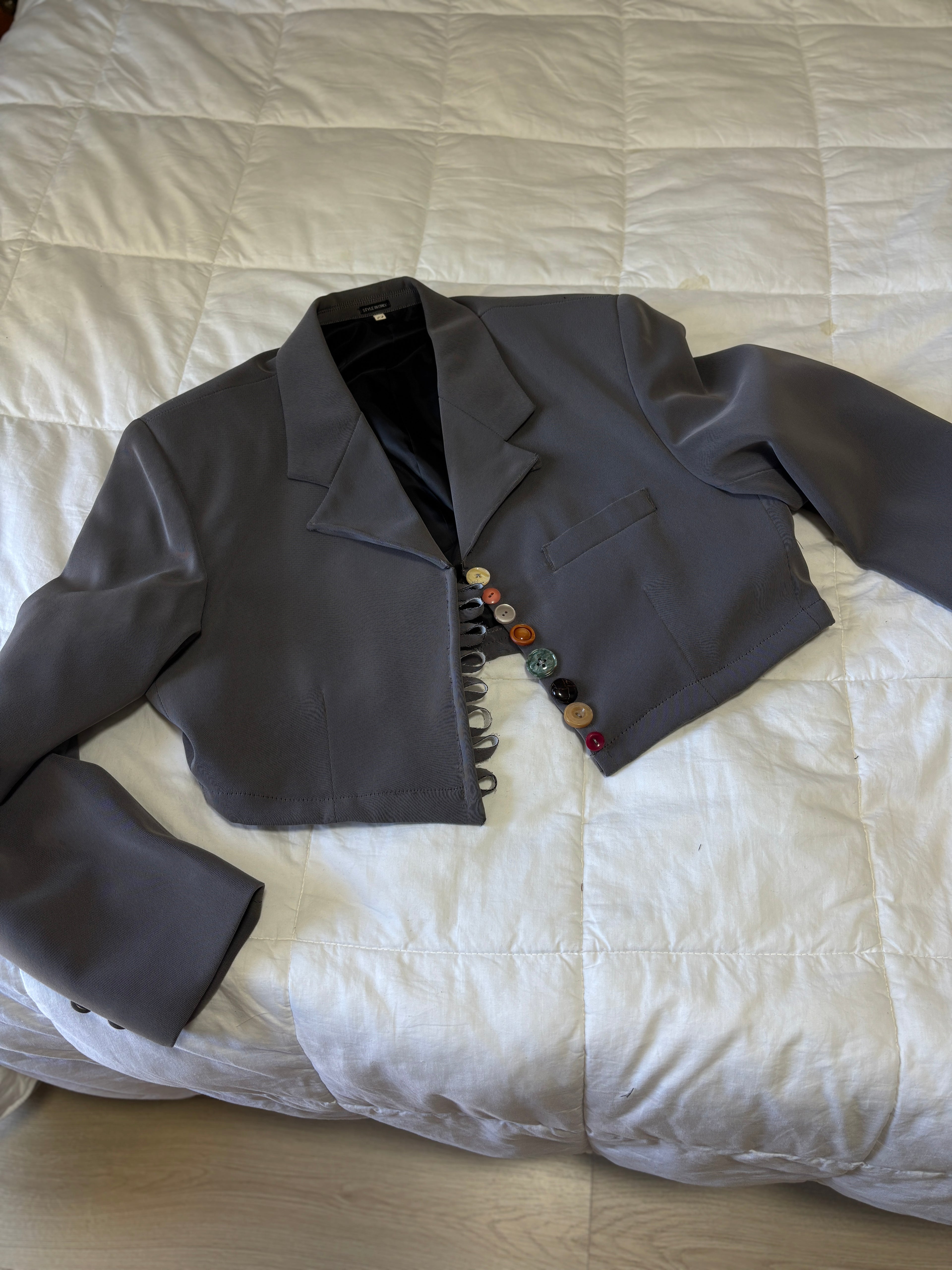 The Mismatch Blazer - Grey