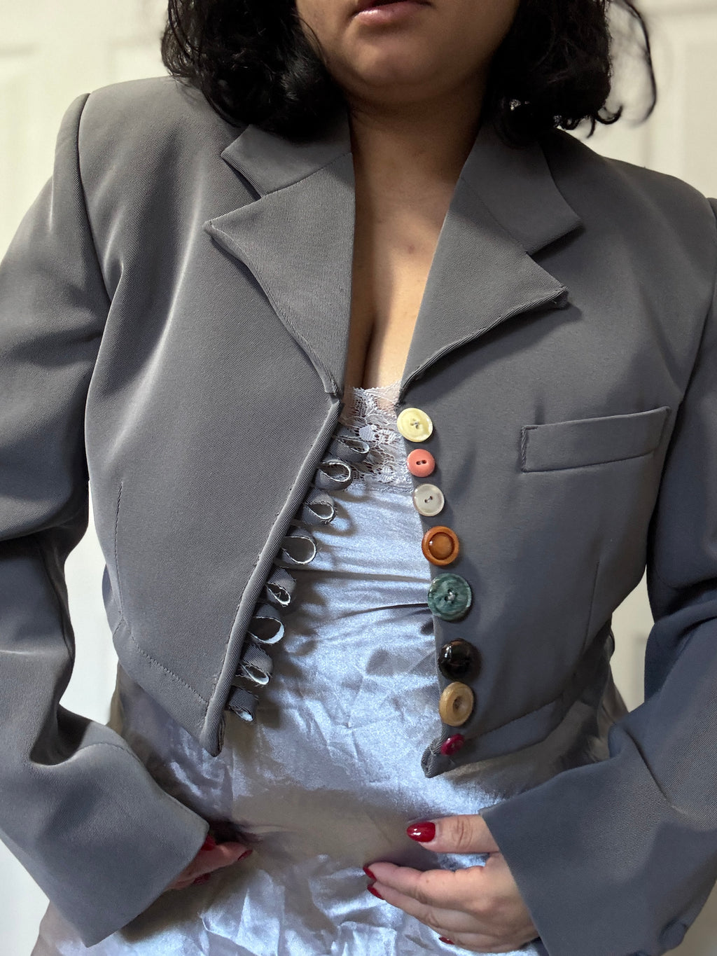 The Mismatch Blazer - Grey